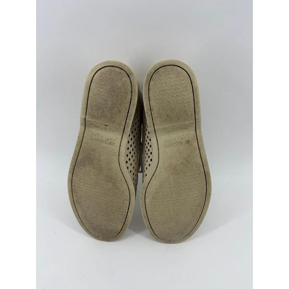 Sperry Authentic Original Leather 2-Eye Laser Perforated Boat Loafers, Mens 8